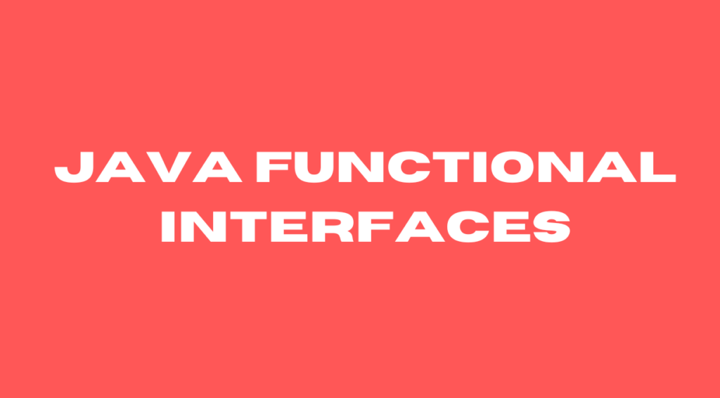 Functinal Interfaces